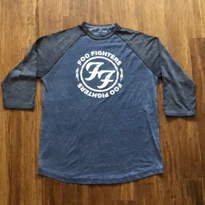 2/$12 Foo Fighters Band Baseball Tee